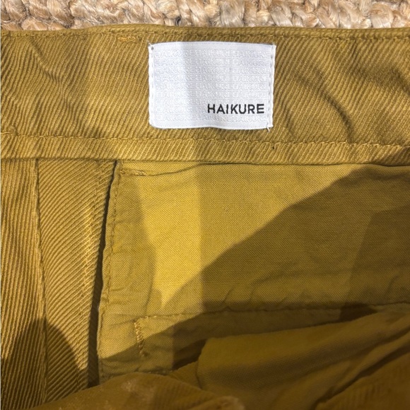 Men’s Haikure Cotton Twill Cropped pant size 32 x 27 mustard. - Picture 2 of 4
